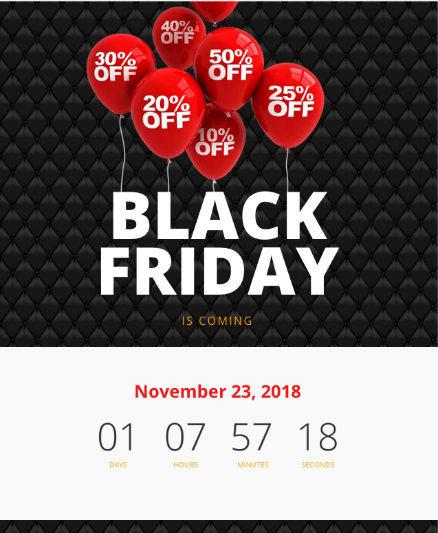 Black Friday Email Template